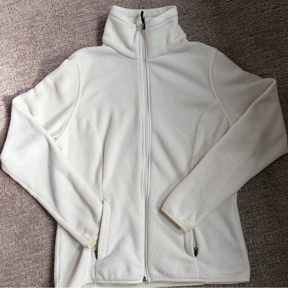 Amazon Essentials Women's Ivory Fleece Jacket
